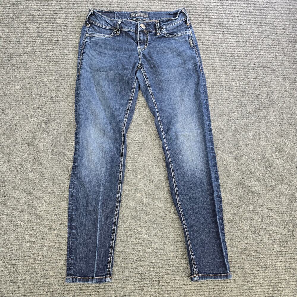 Silver Jeans Co Suki Jegging Jeans Womens 29x29 Blue Stretch Skinny Denim